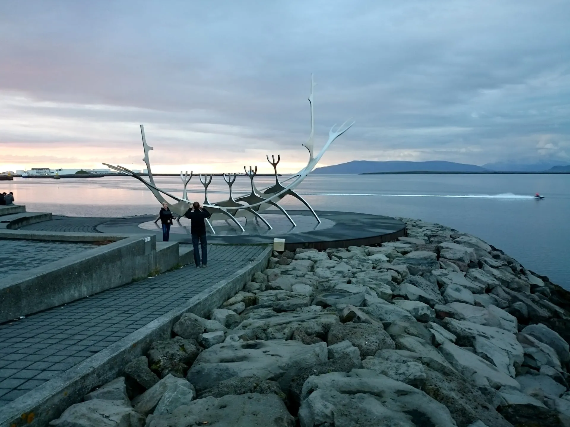 The Sun Voyager sculpture on the Reykjavík waterfront, the city's most iconic free attraction